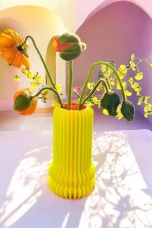 Vase 'Whimsy' PM Neon Yellow | PINK STORIES