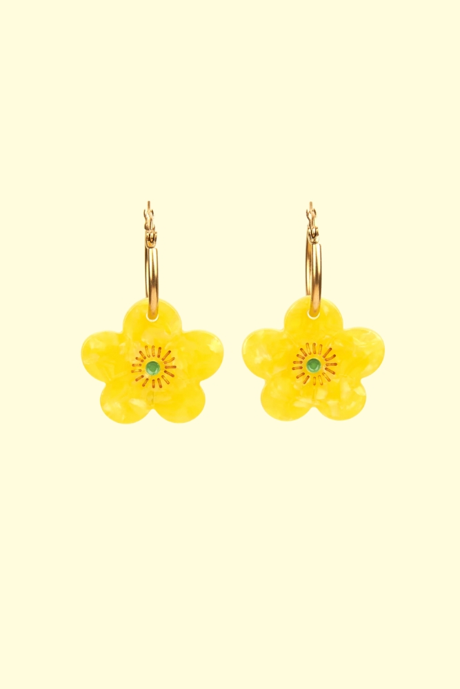 Boucles d'oreilles Bouton d'or | COUCOU SUZETTE