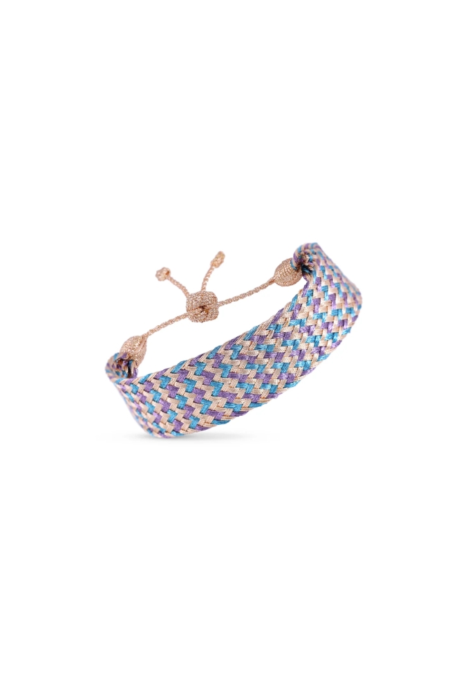 Bracelet 'Maxi Ania' n°2 Peach Ocean Ash Lavender | MAAŸAZ