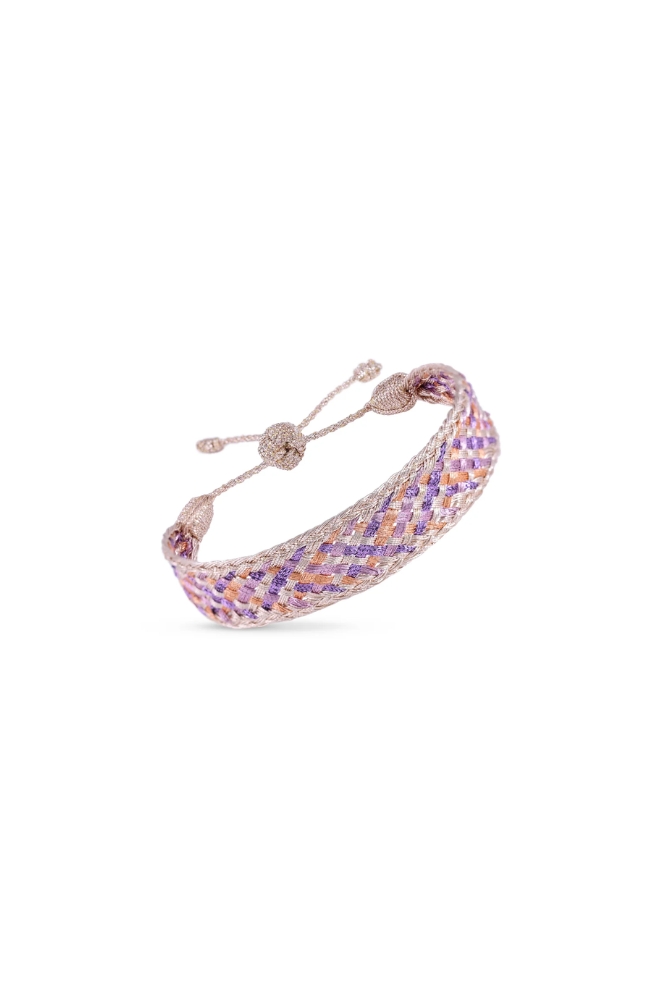 Bracelet 'Maxi Box' nº2 Rose Gold Amethyst | MAAŸAZ