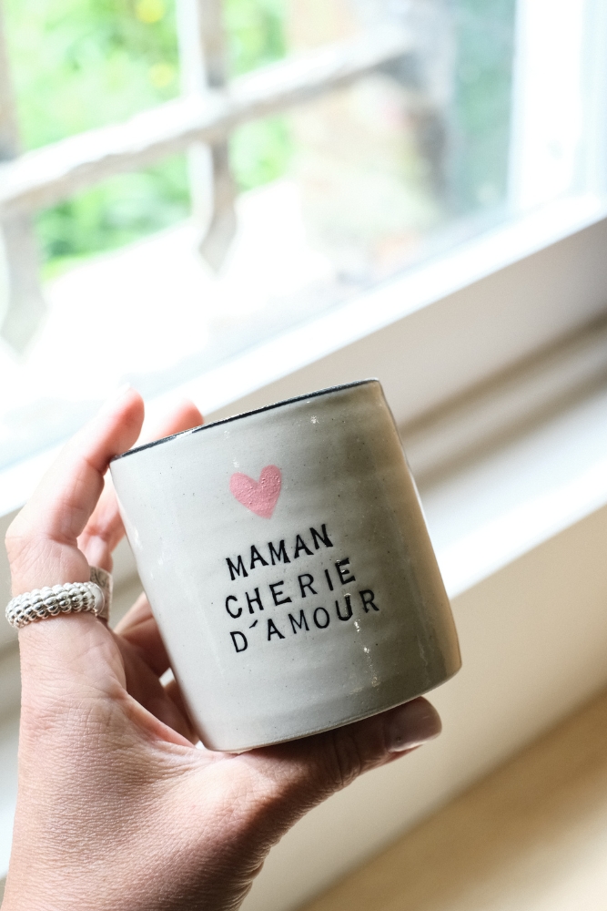 Tasse 'Messagère' Maman chérie d'amour | 1100 DEGRES