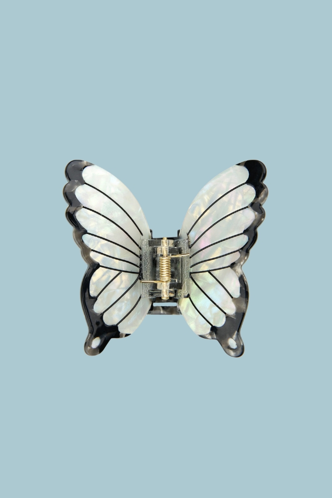 Pince à cheveux Papillon Blanc | COUCOU SUZETTE