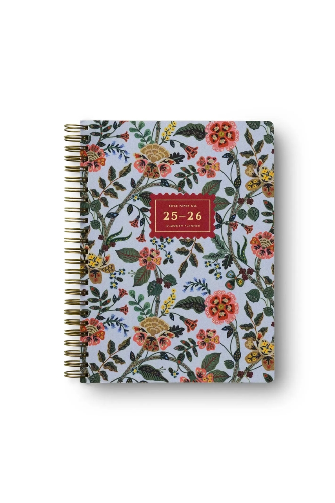Agenda couverture souple 17 mois 2025-2026 'Gracie' | RIFLE PAPER CO