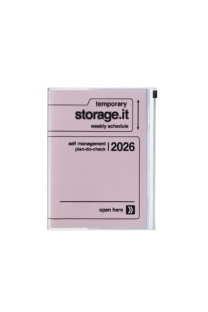 Agenda 2025-2026 A5 'Storage' Pink | MARK'S