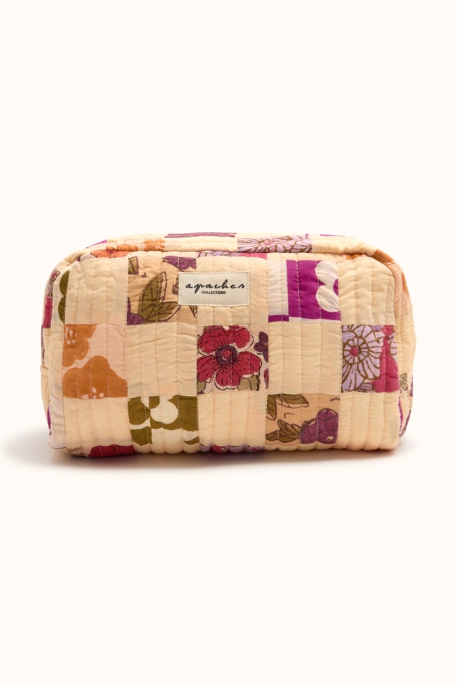 Grande Trousse 'Gayane' Patchwork Macadamia | APACHES COLLECTIONS