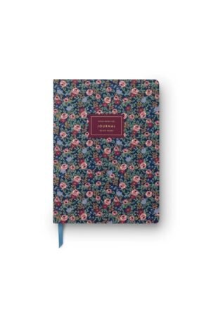 Journal à couverture souple 'Rosa' Bleu Nuit | RIFLE PAPER CO