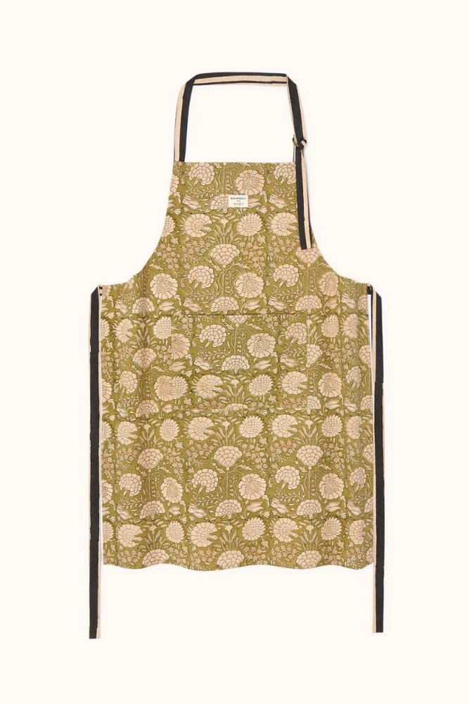 Tablier 'Dahl' Pallavi Olive | APACHES COLLECTIONS