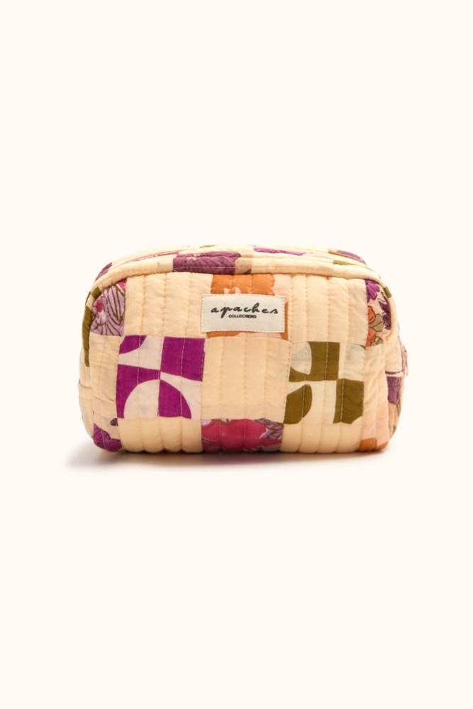 Petite Trousse 'Gaya' Patchwork Macadamia | APACHES COLLECTIONS