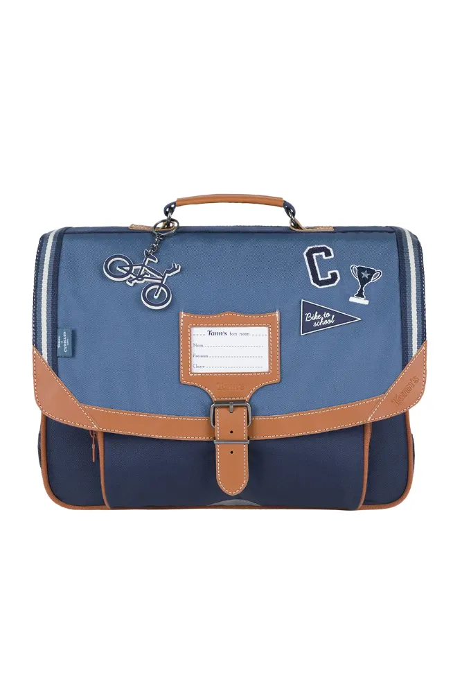 Cartable 'Clément' Bleu 38 cm | TANN'S x CYRILLUS