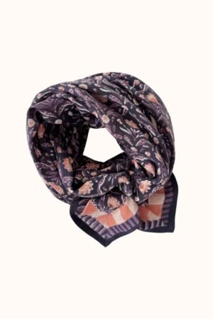 Foulard Latika 'Cactus' Navy | APACHES COLLECTIONS