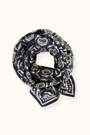 Foulard Latika 'Wonderful' Navy | APACHES COLLECTIONS