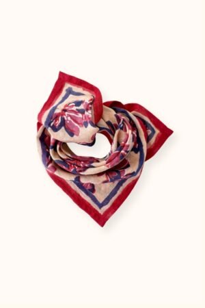 Petit foulard Dupitta 'Violeta' Macadamia | APACHES COLLECTIONS