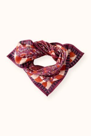Petit foulard Manika 'Cactus' Cherry | APACHES COLLECTIONS