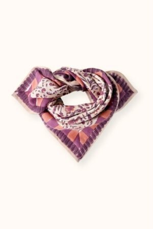 Petit foulard Manika 'Cactus' Macadamia | APACHES COLLECTIONS