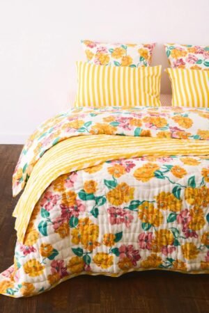 Plaid réversible 'Rose Flower' | LUCAS DU TERTRE