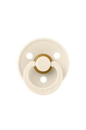 Tétine ronde en latex 'Colour' Ivory | BIBS
