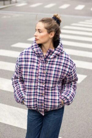 Doudoune 'Aditi' Khadi Rose | APACHES COLLECTIONS