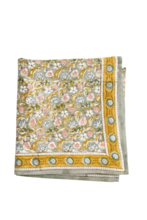 Foulard indien 'Absynthe' Vert de gris | BONHEUR DU JOUR