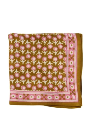 Foulard indien 'Isha' Absynthe | BONHEUR DU JOUR