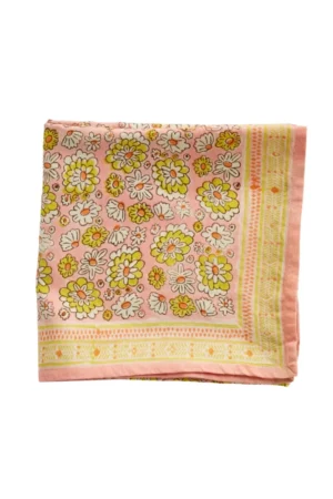 Foulard indien 'London' Yellow | BONHEUR DU JOUR