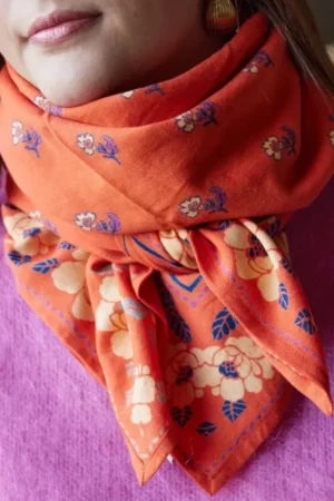 Foulard indien 'Nur' Clémentine | BONHEUR DU JOUR