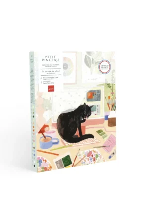Kit peinture au numéro Petit Pinceau 'La pause du chat' | LA PETITE ÉPICERIE