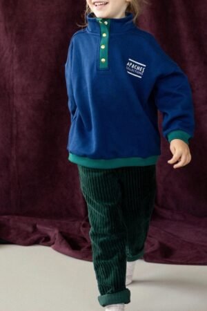 Pantalon enfant 'Palaki' Velours côtelé Forest | APACHES COLLECTIONS