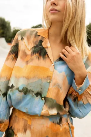 Blouse 'Balaji' Watercolor | APACHES COLLECTIONS