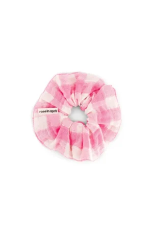 Chouchou Vichy Rose fluo | ROSE IN APRIL