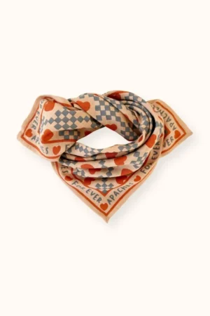 Petit foulard Manika 'Amor' Sand | APACHES COLLECTIONS