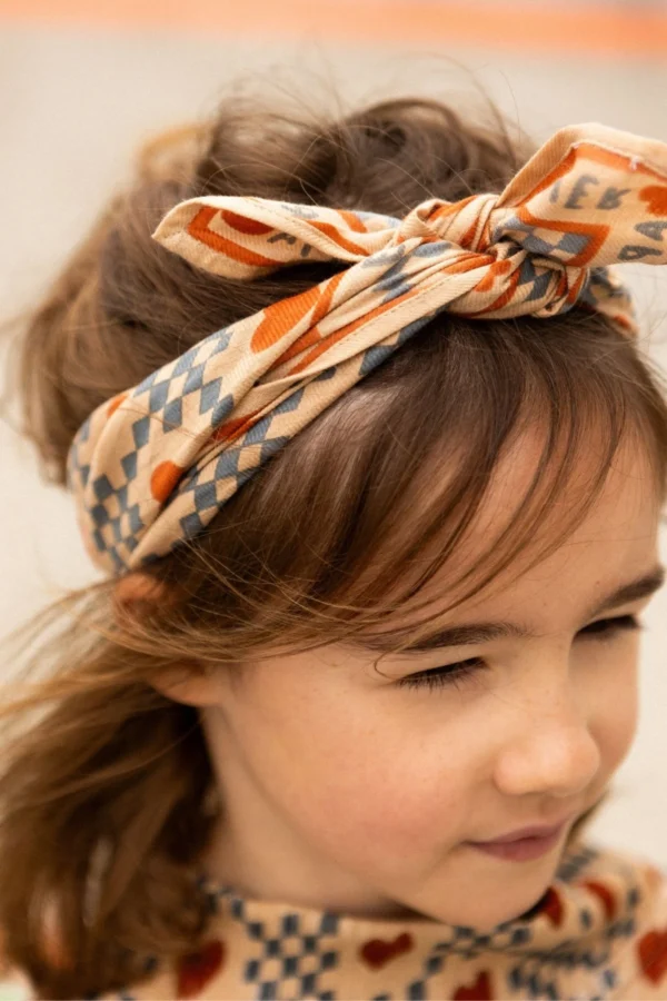 Petit foulard Manika 'Amor' Sand | APACHES COLLECTIONS