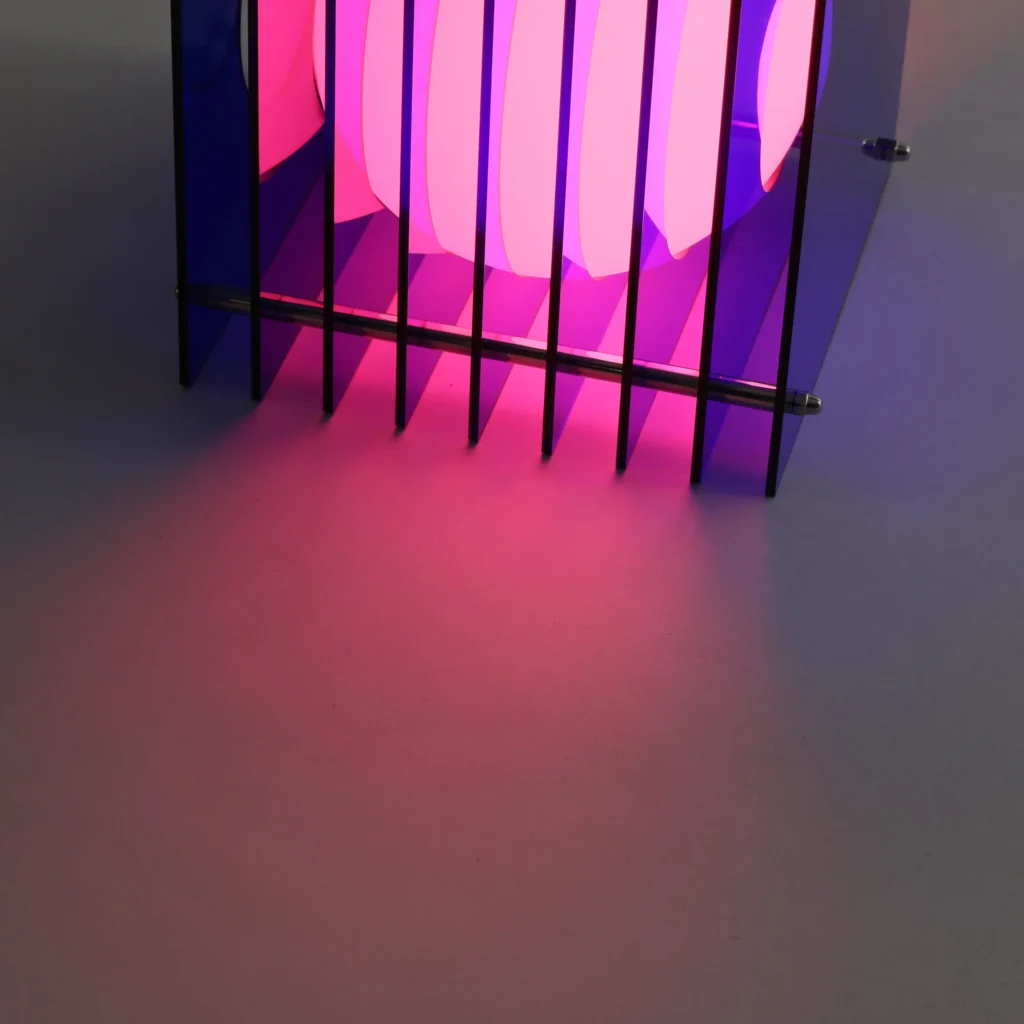 Petite lampe carrée 'Lop' Bleu | BANG