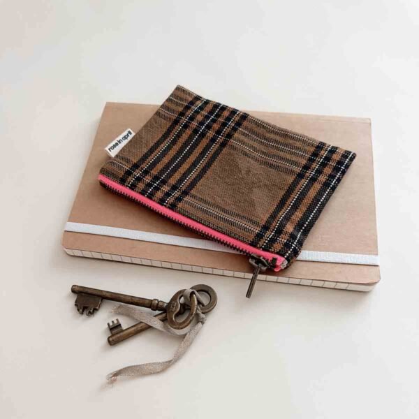 Porte-monnaie 'Marie' Carreaux tartan | ROSE IN APRIL