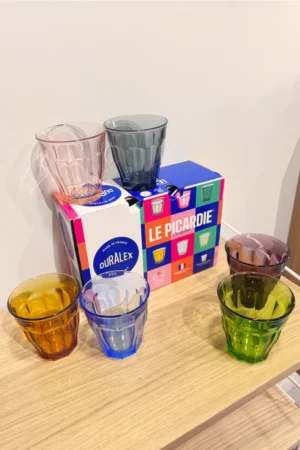 Coffret Verres 25cL Picardie 6 couleurs | DURALEX