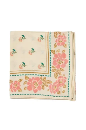 Foulard indien 'Nur' Écru | BONHEUR DU JOUR