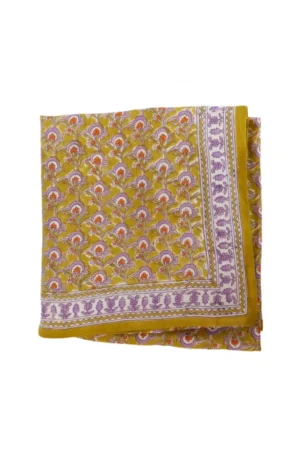 Foulard indien 'Victorian' Absynthe | BONHEUR DU JOUR