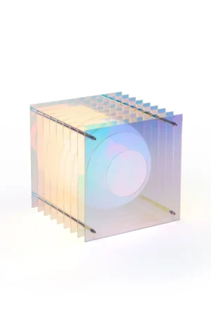 Petite lampe carrée 'Lop' Dreamy irisé | BANG