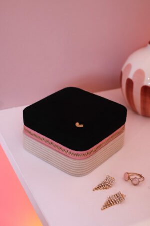 Boîte à bijoux de voyage 'Corinne' MOUFLETTE | MAISON SCARLETT X MOUFLETTE