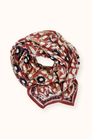 Foulard Latika 'Coeur' Fire | APACHES COLLECTIONS