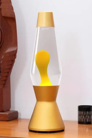 Lampe à lave 'Astro' Or Transparent-Jaune | MATHMOS
