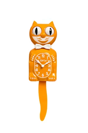 Pendule Kit-Cat Chat orange | KIT-CAT