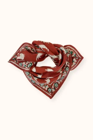 Petit foulard Manika 'Bengale' Fire | APACHES COLLECTIONS