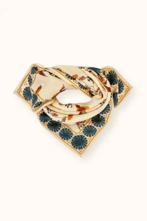 Petit foulard Manika 'Cerisier' Macadamia | APACHES COLLECTIONS