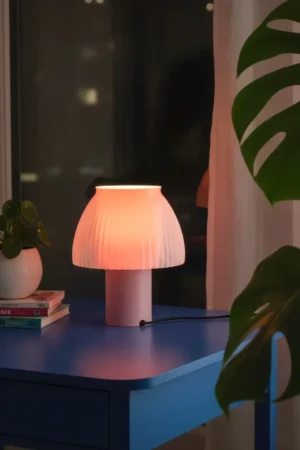 Lampe 'Méduse' Rose | LA CHAMBRE D'AMI