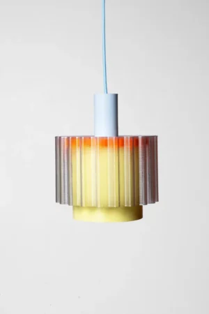 Lampe 'Gigi' n°4 Câble Bleu ciel | WARREN & LAETITIA