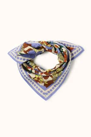 Petit foulard 'Manika' Bouquet Iris | APACHES COLLECTIONS
