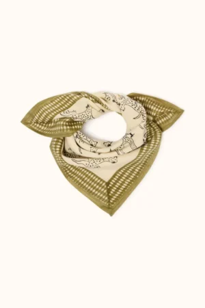 Petit foulard 'Manika' Pongo Macadamia | APACHES COLLECTIONS