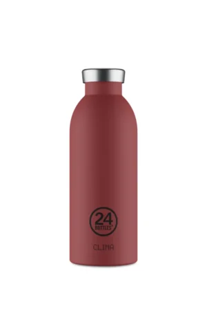 Gourde isotherme Clima en inox 'Country Red' | 24 BOTTLES
