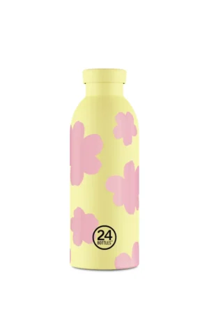 Gourde isotherme Clima en inox 'Daydreaming yellow' | 24 BOTTLES