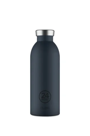 Gourde isotherme Clima en inox 'Navy Blue' | 24 BOTTLES